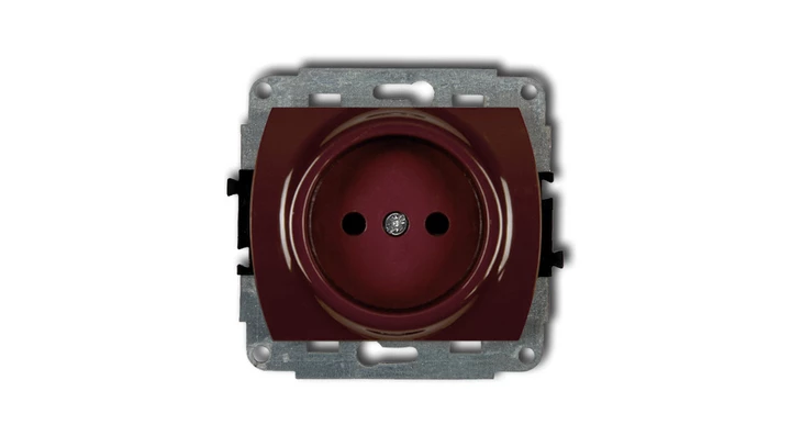 TREND Gniazdo pojedyncze b/u brązowy 4GP-1p