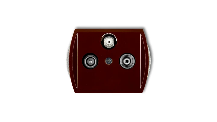 TREND Gniazdo antenowe RTV-SAT przelotowe 10dB brązowy 4GSP