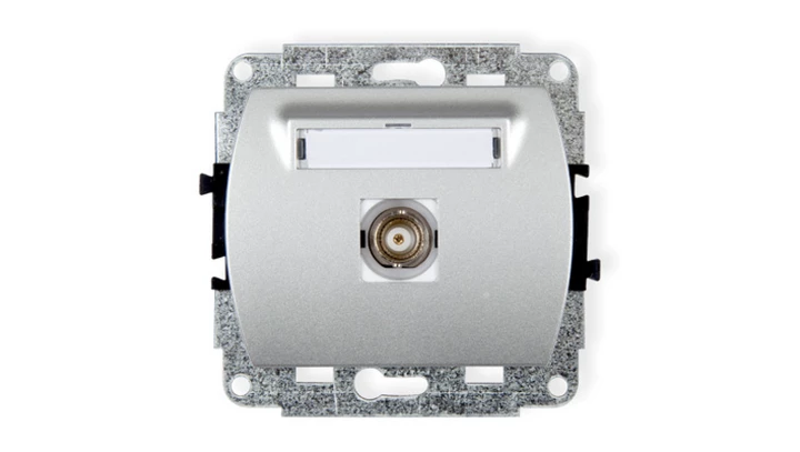 TREND Gniazdo pojedyncze BNC srebrny 5GBNC-1