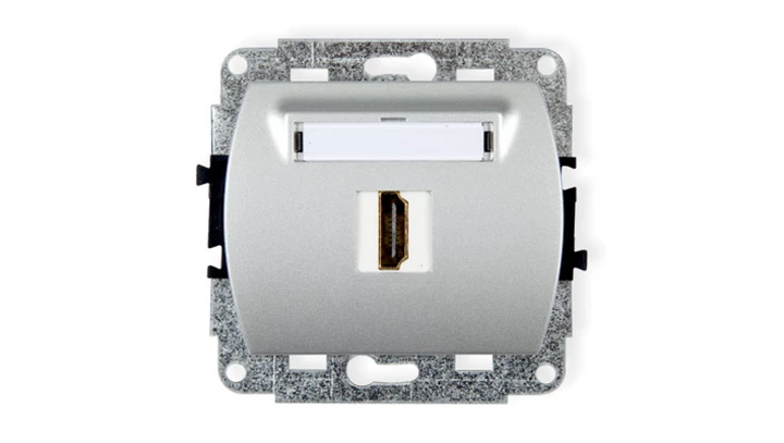 TREND Gniazdo pojedyncze HDMI srebrny 5HDMI-1
