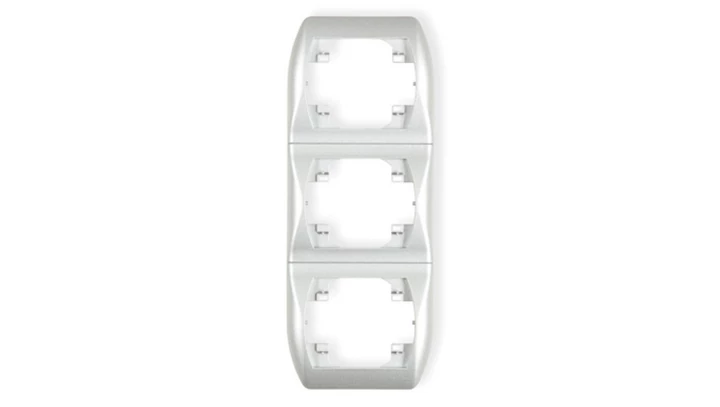 TREND Ramka pionowa potrójna srebrny 5RV-3