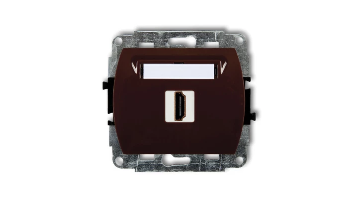 TREND Gniazdo pojedyncze HDMI brązowy 4HDMI-1