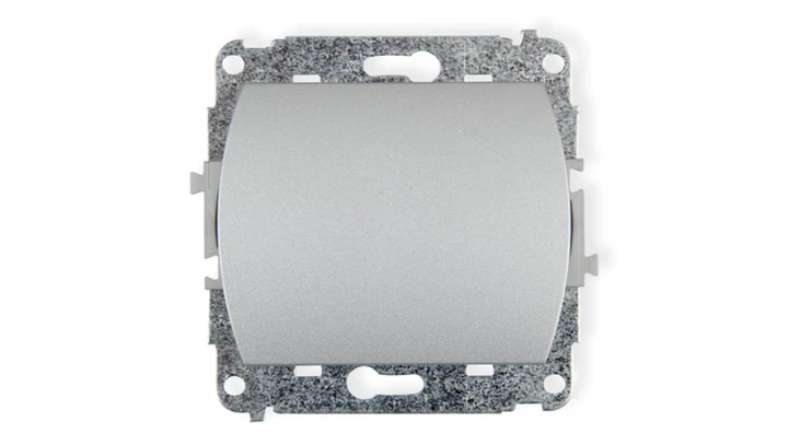 TREND Łącznik jednobiegunowy srebrny 5WP-1