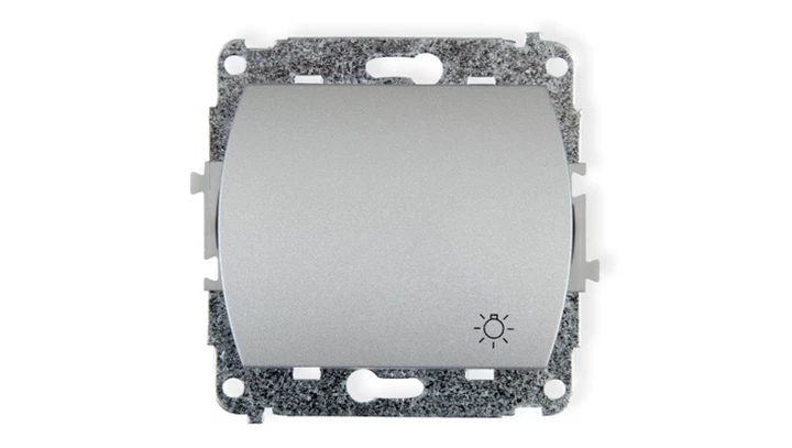 TREND Przycisk /światło/ srebrny 5WP-5