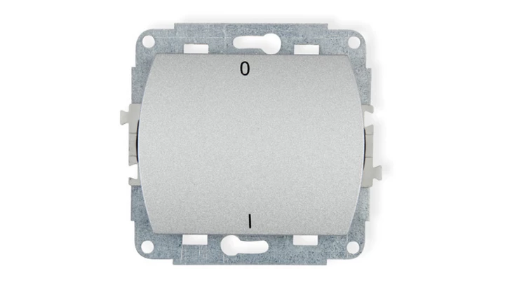 TREND Łącznik dwubiegunowy srebrny 5WP-9