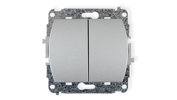 TREND Przycisk świecznikowy srebrny 5WP-44.1