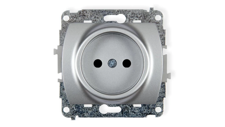 TREND Gniazdo pojedyncze b/u srebrny 5GP-1p