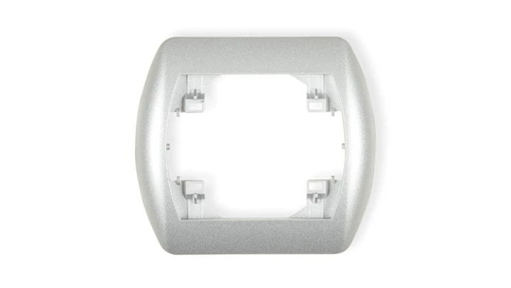 TREND Ramka pozioma pojedyncza srebrny metalik 7RH-1