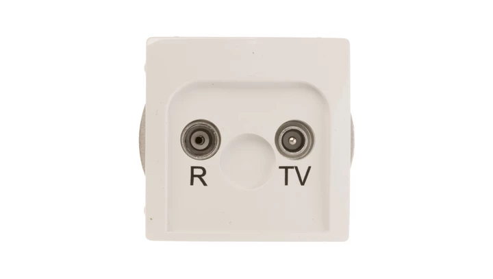 Simon Basic Gniazdo antenowe RD/TV przelotowe białe BMZAP10/1.01/11