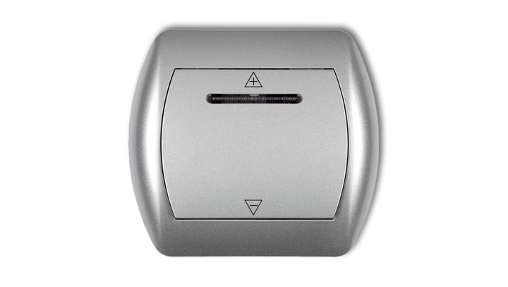 TREND Sterownik roletowy sterowany dotykiem i dowolnym pilotem srebrny metalik 7SR-1