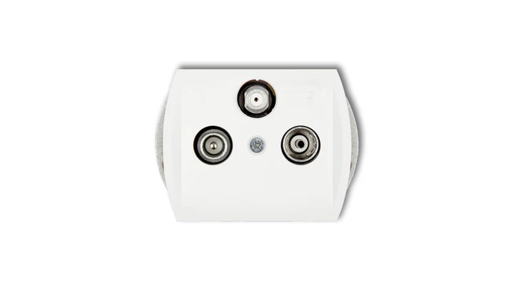 TREND Gniazdo antenowe RTV-SAT końcowe (2 wejścia antenowe) biały GST