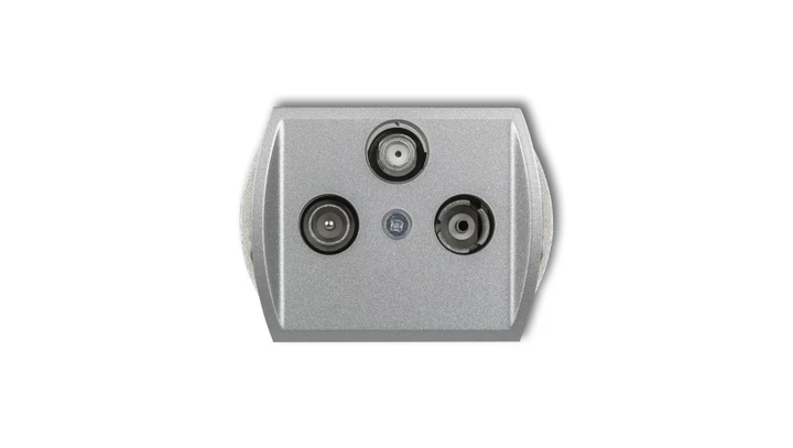 TREND Gniazdo antenowe RTV-SAT końcowe multimedialne (Internet) srebrny metalik 7GM