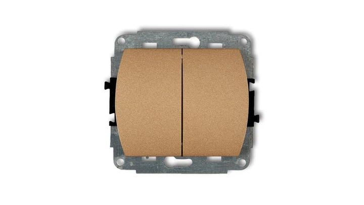 TREND Przycisk świecznikowy złoty metalik 8WP-44.1