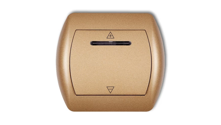 TREND Sterownik roletowy sterowany dotykiem i dowolnym pilotem złoty metalik 8SR-1