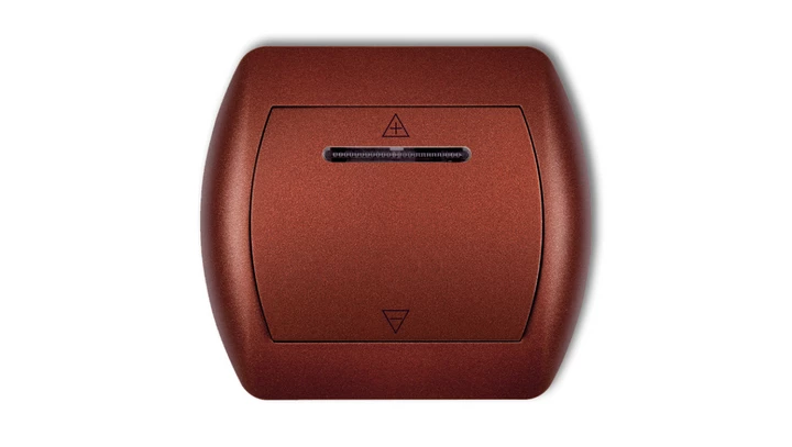 TREND Ściemniacz sterowany dotykiem i dowolnym pilotem brĄzowy metalik 9RO-1