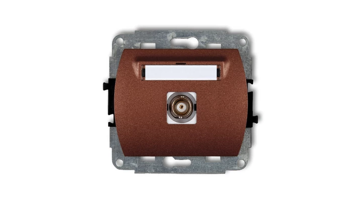 TREND Gniazdo pojedyncze BNC brĄzowy metalik 9GBNC-1