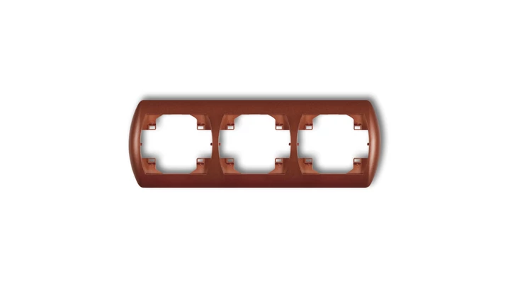 TREND Ramka pozioma potrójna brĄzowy metalik 9RH-3