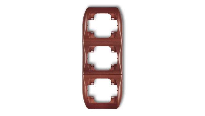 TREND Ramka pionowa potrójna brĄzowy metalik 9RV-3