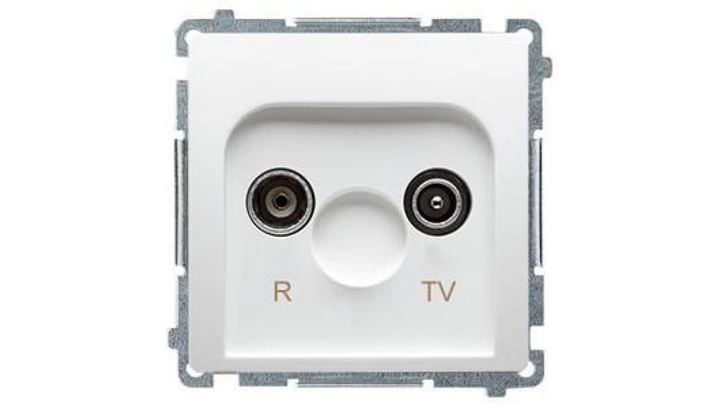 Simon Basic Gniazdo antenowe RD/TV końcowe białe BMZAK10/1.01/11