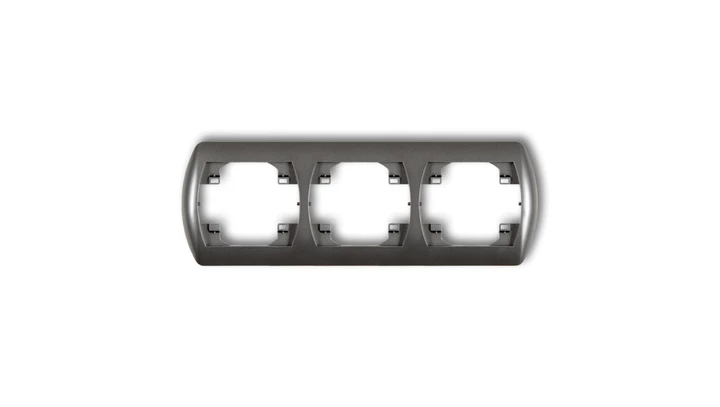 TREND Ramka pozioma potrójna grafitowy 11RH-3