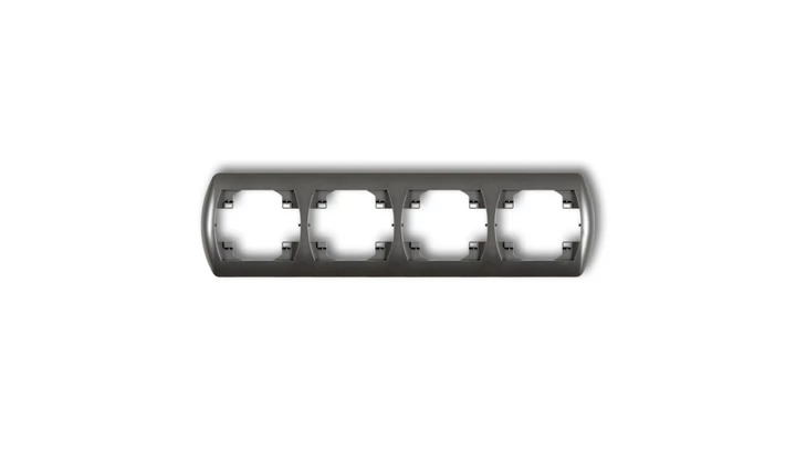 TREND Ramka pozioma poczwórna grafitowy 11RH-4