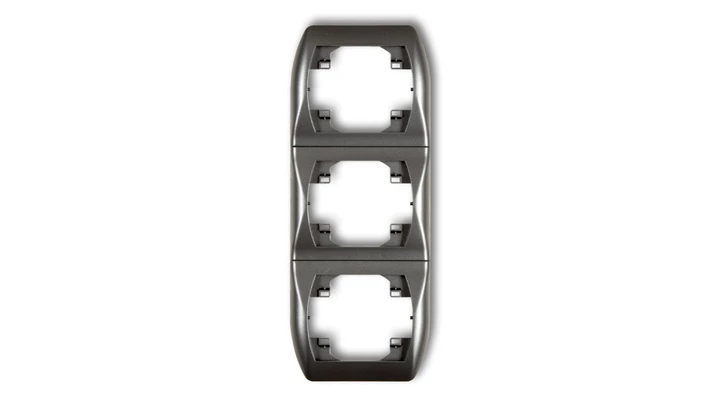 TREND Ramka pionowa potrójna grafitowy 11RV-3