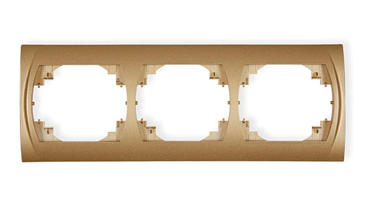 LOGO Ramka pozioma potrójna złoty metalik 8LRH-3