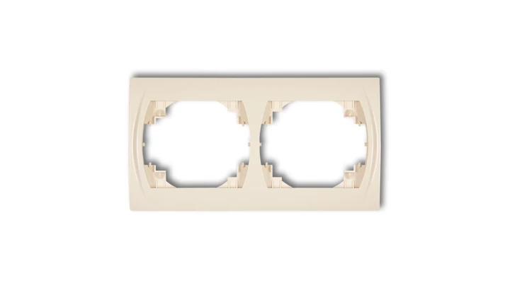 LOGO Ramka pozioma podwójna beżowy 1LRH-2