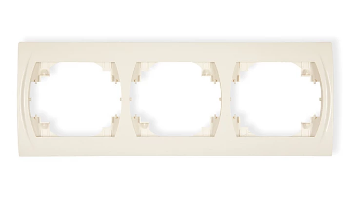 LOGO Ramka pozioma potrójna beżowy 1LRH-3