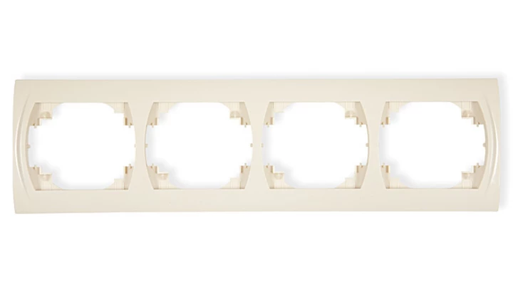 LOGO Ramka pozioma poczwórna beżowy 1LRH-4