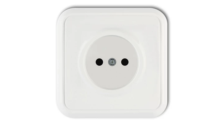 LIZA Gniazdo pojedyncze b/u biały GPT-1