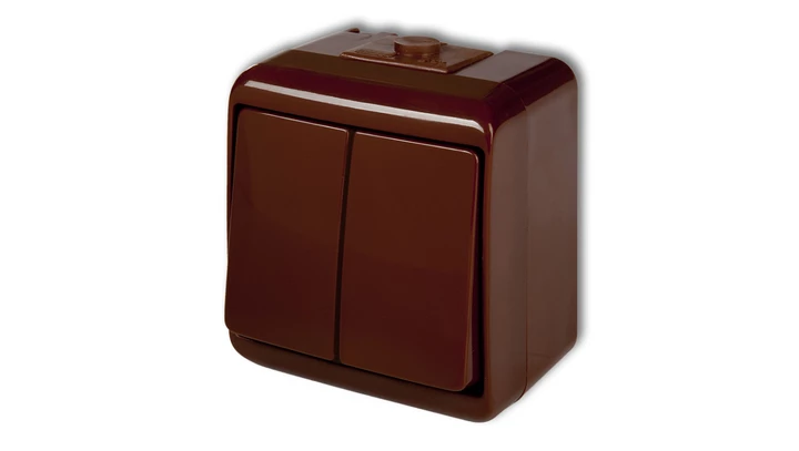 JUNIOR Łącznik świecznikowy podświetlany brązowy 4WHE-2L