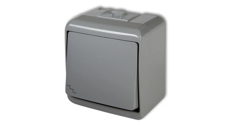 JUNIOR Łącznik schodowy podświetlany popielaty 10WHE-3L