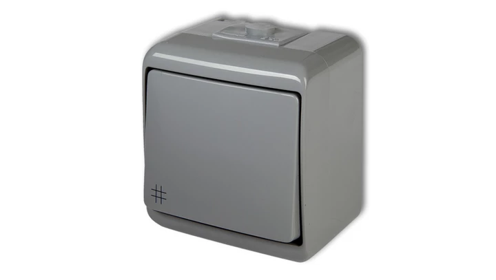 JUNIOR Łącznik krzyżowy podświetlany popielaty 10WHE-6L