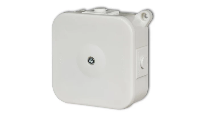 Puszka instalacyjna hermetyczna bez złączek 80x80mm biały PHS-2