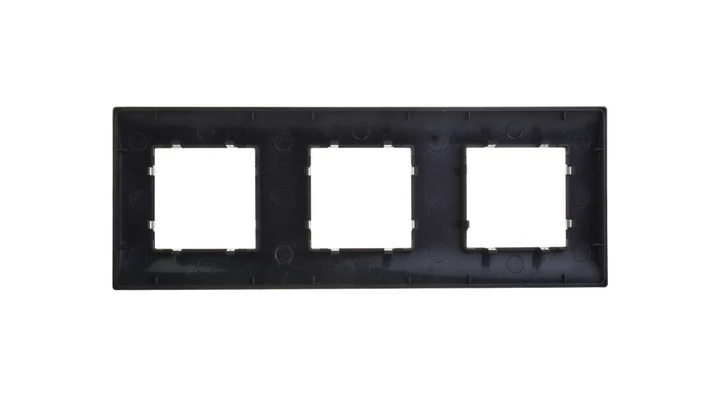 DANTE Ramka potrójna tworzywo lakierowane GRAFIT 456083