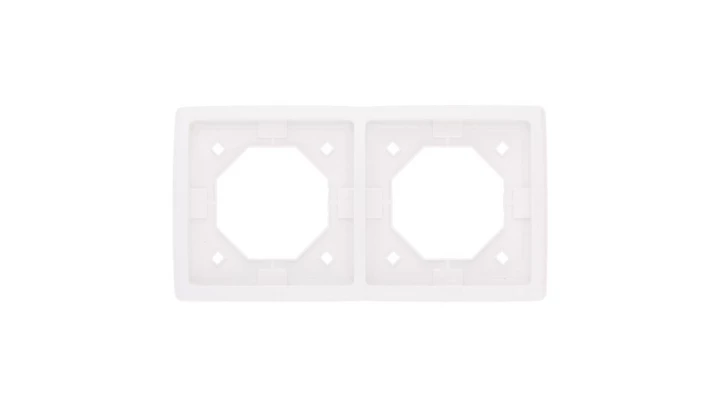 Simon Basic Standard Ramka bryzgoszczelna podwójna IP44 z uszczelką biała BMR2B/11