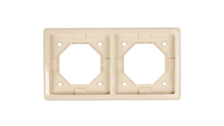 Simon Basic Standard Ramka bryzgoszczelna podwójna IP44 z uszczelką beżowa BMR2B/12