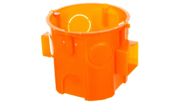 Puszka p/t 60mm łączeniowa głęboka z wkrętami pomarańczowa 302590 /75szt./