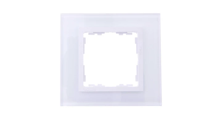 Simon 82 Ramka pojedyncza szklana/ ramka pośrednia biała 82617-30