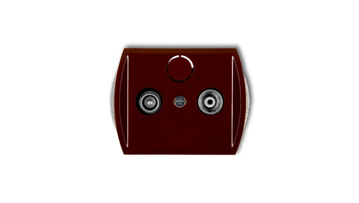 TREND Gniazdo antenowe RTV końcowe w szeregu gniazd przelotowych 6dB brązowy 4G6K