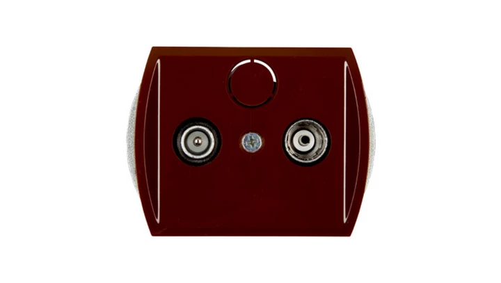 TREND Gniazdo antenowe RTV przelotowe 15dB brązowy 4G15P