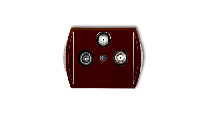 TREND Gniazdo antenowe 2 wyjścia SAT + TV brązowy 4GSN