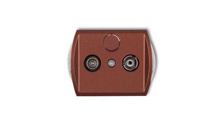 TREND Gniazdo antenowe RTV przelotowe 15dB brĄzowy metalik 9G15P