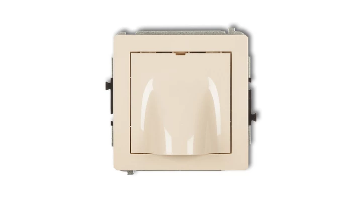 DECO Mechanizm wypustu kablowego beżowy 1DWPK