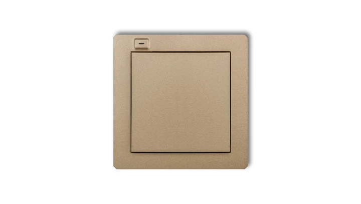 DECO Nadajnik 1-klawiszowy 2-kanałowy do systemu Exta Free złoty metalik 8DEF-1