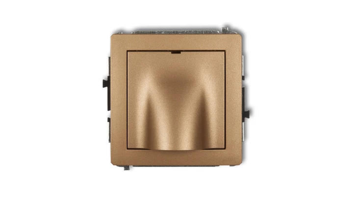 DECO Mechanizm wypustu kablowego złoty metalik 8DWPK