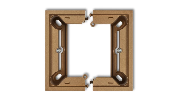 DECO Puszka natynkowa pojedyncza, składana DECO złoty metalik 8DPU-1