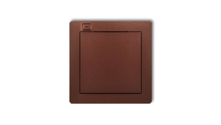 DECO Nadajnik 1-klawiszowy 2-kanałowy z czujnikiem temperatury do systemu Exta Life brązowy metalik 9DEL-1