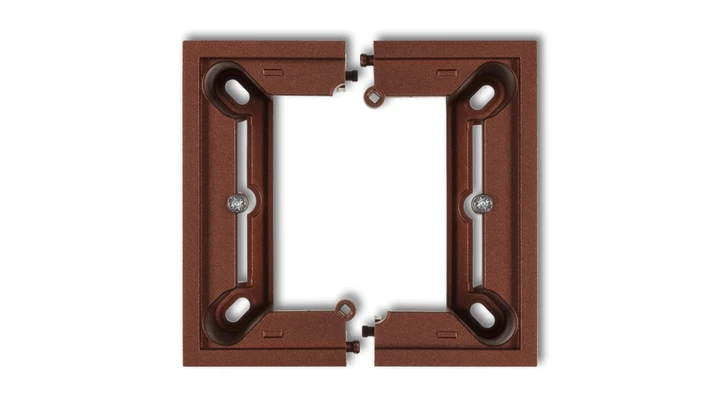 DECO Puszka natynkowa pojedyncza, składana DECO brązowy metalik 9DPU-1